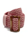 Nooki Design Mimi Woven Belt -pink In Pink/purple