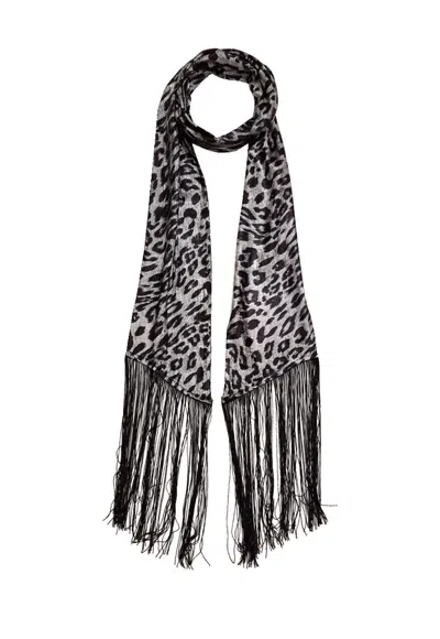 Nooki Design Women's Stevie Lame Scarf-silver Leo In Metallic