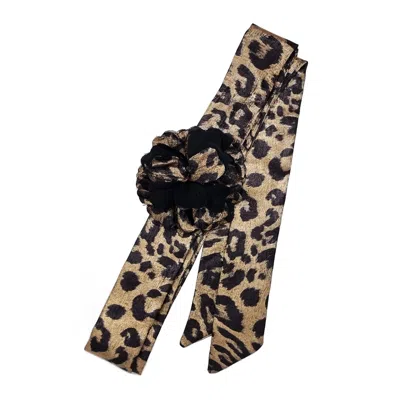 Nooki Design Women's Vera Corsage Scarf-brown Leo