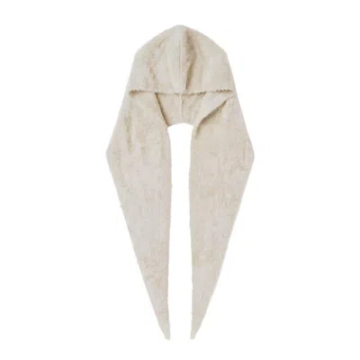 Nooki Design Women's White Baldwin Hooded Scarf - Cream
