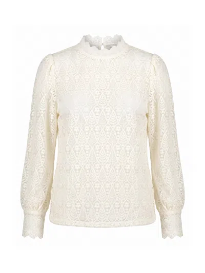 Nooki Design Women's White Melody Lace Top - Cream