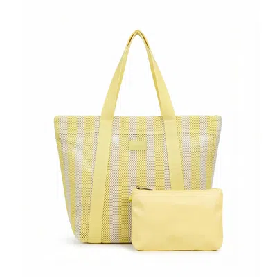 Nooki Design Women's Yellow Hackney Stripe Shopper - Lemon Mix