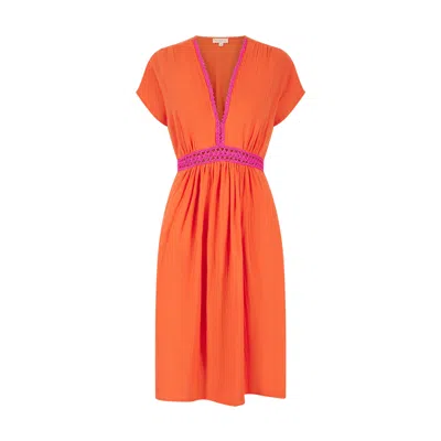 Nooki Design Women's Yellow / Orange Layla Dress In Orange In Yellow/orange