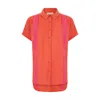 NOOKI DESIGN WOMEN'S YELLOW / ORANGE POLLY BLOUSE IN ORANGE MIX