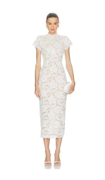 Nookie Alessia Midi Dress In Ivory