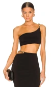 Nookie Alyssa Chain Crop In Black