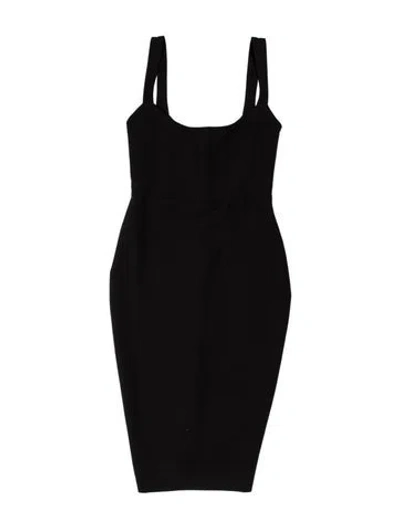 Pre-owned Nookie Asymmetrical Mini Dress In Black