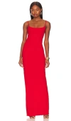 Nookie Bailey Column Gown In Cherry
