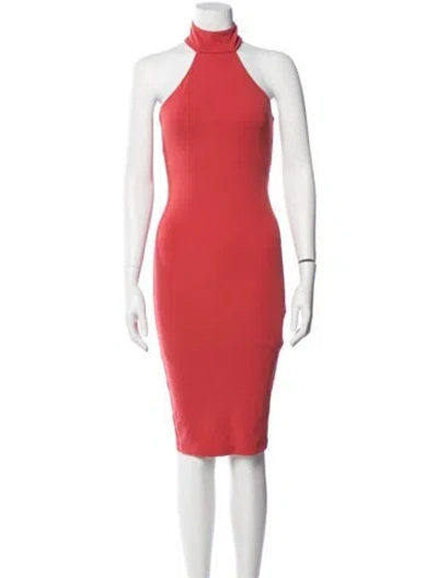 Pre-owned Nookie Basic Instinct Knee-length Dress In Red