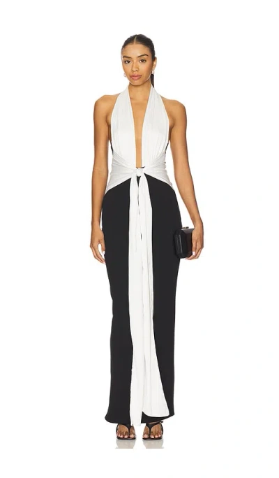 Nookie Chiara Halter Gown In Multi
