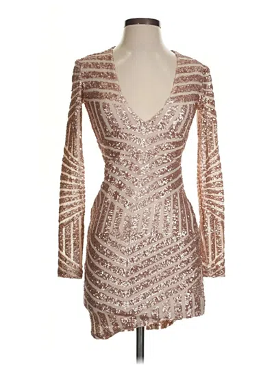Pre-owned Nookie Cocktail Dress In Tan