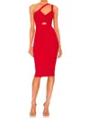 Nookie Coco Midi Dress In Fire In Red