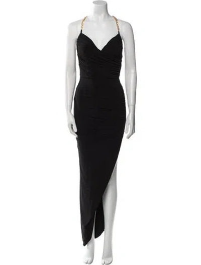 Pre-owned Nookie Cowl Neck Long Dress In Black