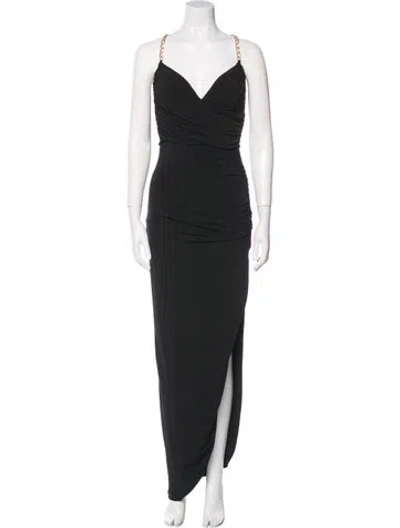 Pre-owned Nookie Cowl Neck Long Dress In Black