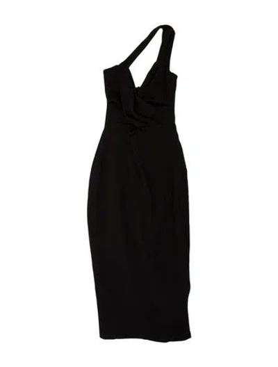 Pre-owned Nookie Cowl Neck Midi Length Dress In Brown