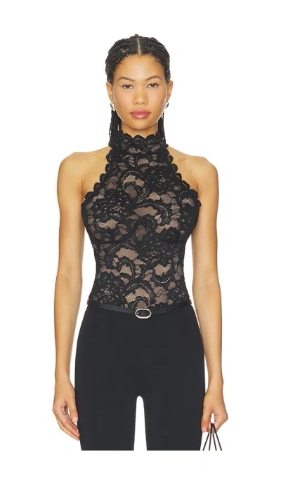 Nookie Delphine Lace Bodysuit In Black