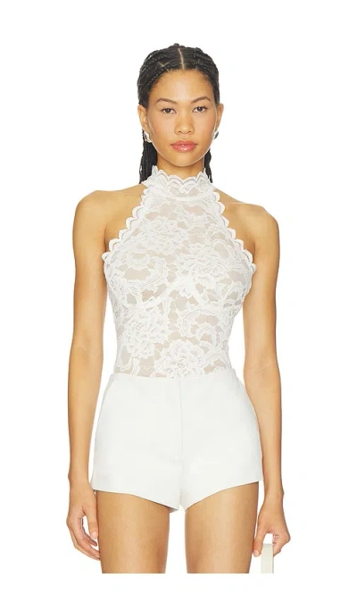 Nookie Delphine Lace Bodysuit In White