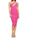 Nookie Envy Midi Dress In Neon Pink In Pink
