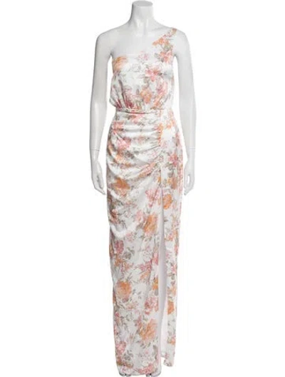 Pre-owned Nookie Floral Print Long Dress W/ Tags In Pink