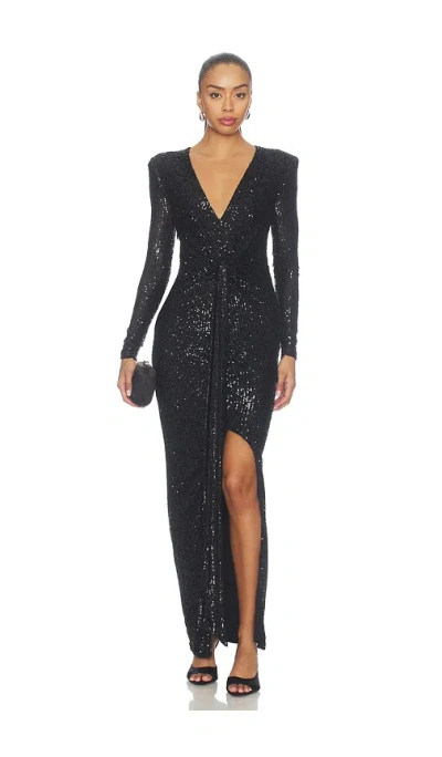 Nookie Halo 2-way Gown In Black