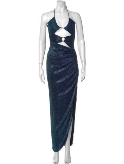 Pre-owned Nookie Halterneck Long Dress