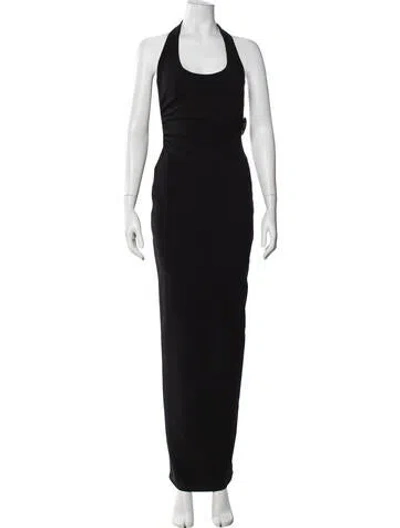 Pre-owned Nookie Halterneck Long Dress W/ Tags In Black