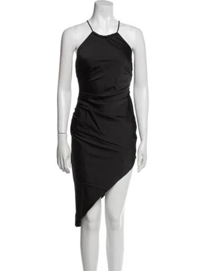 Pre-owned Nookie Halterneck Midi Length Dress W/ Tags In Black