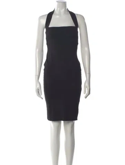 Pre-owned Nookie Halterneck Mini Dress In Black
