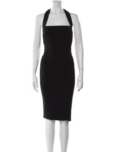 Pre-owned Nookie Halterneck Mini Dress In Gray