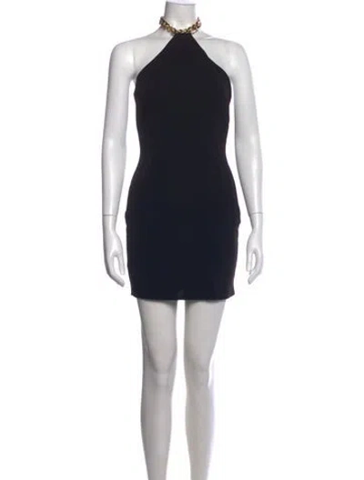 Pre-owned Nookie Halterneck Mini Dress W/ Tags In Black