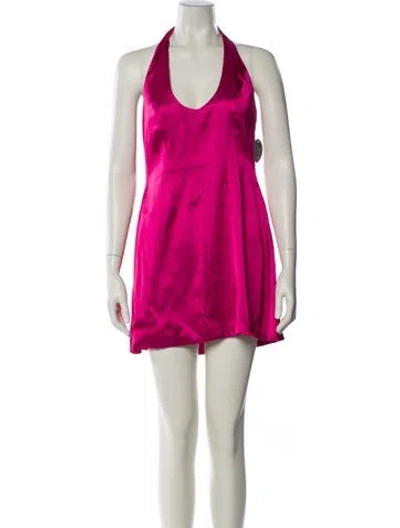 Pre-owned Nookie Halterneck Mini Dress W/ Tags In Pink