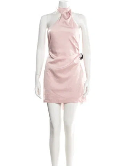 Pre-owned Nookie Halterneck Mini Dress W/ Tags In Pink
