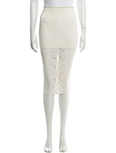 Pre-owned Nookie Knee-length Skirt In Neutrals/white