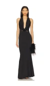 Nookie Lala Gown In Black