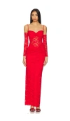 Nookie Lene Maxi Dress In 红色