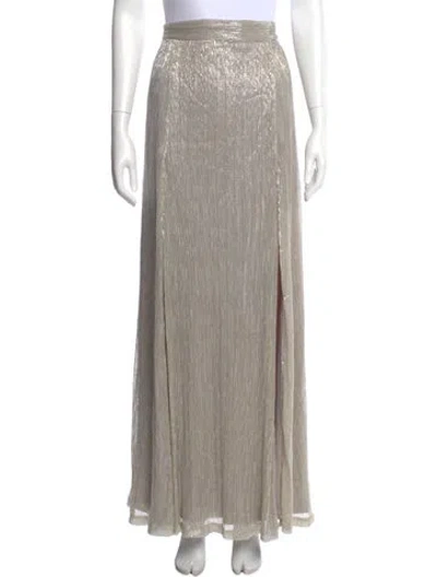 Pre-owned Nookie Long Skirt In Silver