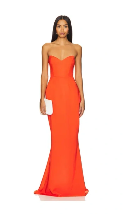 Nookie Love Affair Gown In Tangerine