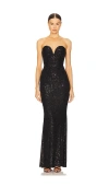 Nookie Lumiere Gown In Black