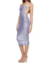 Nookie Lumiere Sequin Strapless Midi Dress In Lilac In Purple