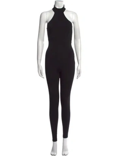 Pre-owned Nookie Mock Neck Jumpsuit In Black