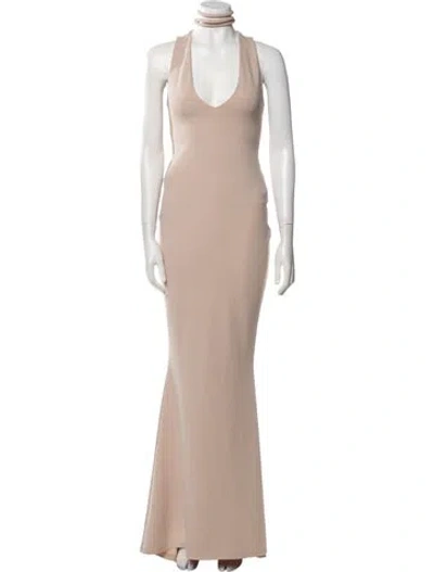 Pre-owned Nookie Mock Neck Long Dress In Pink