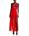 Nookie Monroe Gown Maxi Cutout In Flame Red In Flame