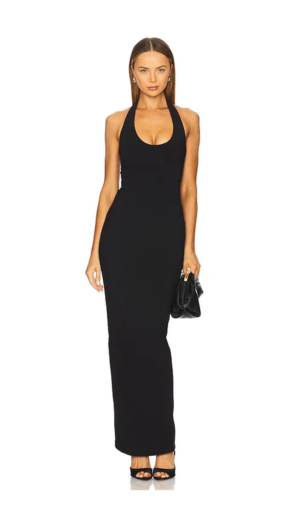 Nookie Natalia Halter Maxi Dress In Black | ModeSens