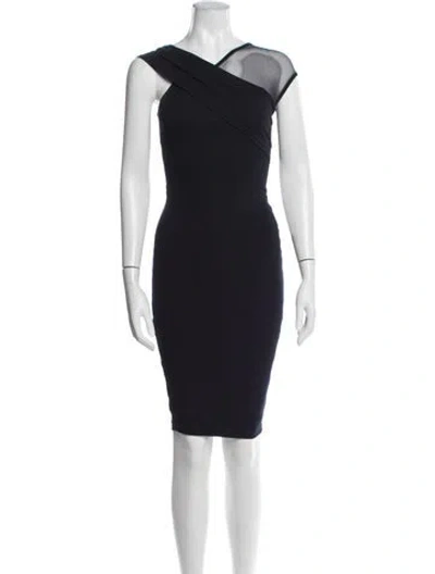 Pre-owned Nookie Nylon Knee-length Dress In Blue
