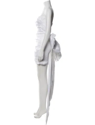 Pre-owned Nookie Nylon Mini Dress In White