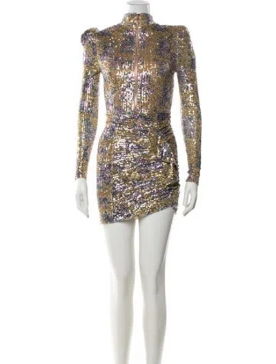 Pre-owned Nookie Nylon Ruffle Embellishment Skirt Suit W/ Tags In Multi