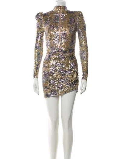 Pre-owned Nookie Nylon Ruffle Embellishment Skirt Suit W/ Tags In Multicolor