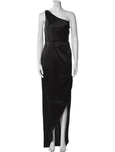 Pre-owned Nookie One-shoulder Long Dress W/ Tags In Black