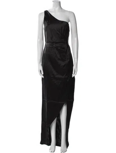 Pre-owned Nookie One-shoulder Long Dress W/ Tags In Black