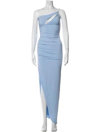 Pre-owned Nookie One-shoulder Long Dress W/ Tags In Blue
